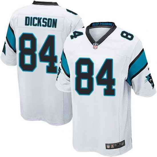 Nike Panthers #84 Ed Dickson White Mens Stitched NFL Elite Jersey